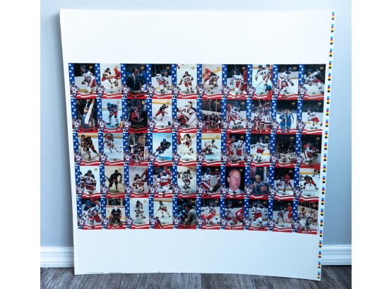 Lot Of 10 - 1980 Olympic  Miracle On Ice Hockey Uncut Sheet  Card Set - UNCUT - RARE
