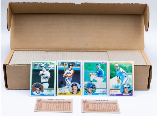 Box Of Tops Baseball Cards - 1983