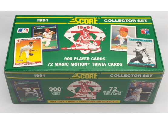 Unopened Score 1991 Collector Set - 7 Bonus CooperTown Cards Included