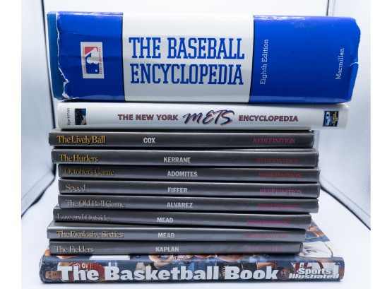 Lot Of Baseball Books - Redefinition Baseball Series - The Baseball Encyclopedia - Mets Encyclopedia