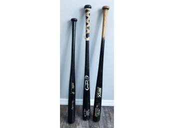 Lot Of 3 Wooden Baseball  Bats - 2 Signed - 1 Authenticated- Darin Erstad
