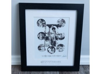 Framed Collage - 40 Year Anniversary Knicks Legend Night - 1970 NY Knickerbocker Champions