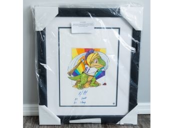 Steiner Sports Memorabilia - Miguel Andujar Autographed Original 'Oliver The Brave' 11x14 Watercolor Painting