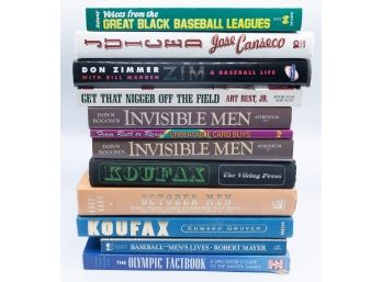 Lot Of Assorted Baseball Books - The Olympic Fact Book Included