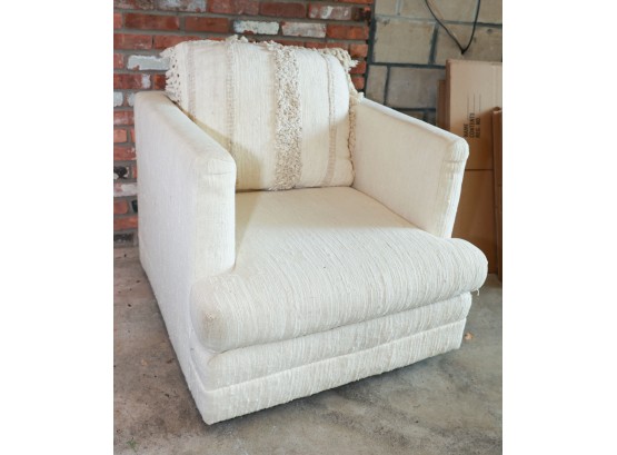 Club Chair, Vintage, Off White
