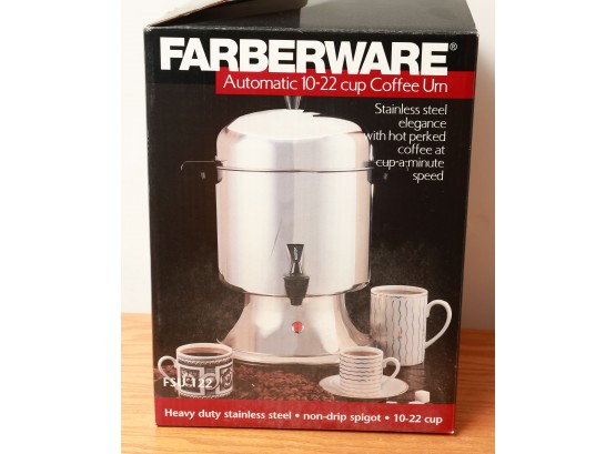 FARBERWARE - Automatic 10-12 Cup Coffee Urn - Heavy Duty Stainless Steel
