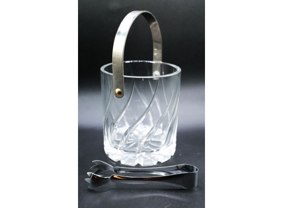 Charming Mini Crystal Ice Bucket W/ Tongues