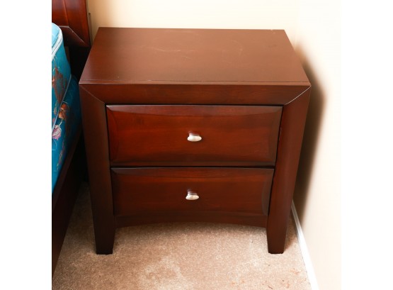 Pair Of Wooden 2 Drawer Night Stands  - Bob's Furniture