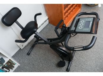 As Seen On TV Slim Cycle Stationary Bike - Folding Indoor Exercise Bike Machine