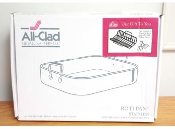 All Clad MetalCrafters LLC, Stainless Steel ROTI  Pan W/ Nonstick Roasting Rack