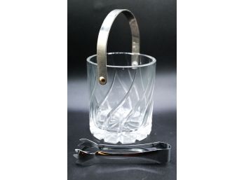 Charming Mini Crystal Ice Bucket W/ Tongues