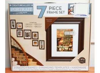 7 Piece Frame Set - Walnut Finish - New