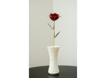 Decorative Rose In Vase