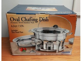 Tramontina Oval Chafing Dish - Premium 18/10 Stainless Steel - 4.2 Qt -