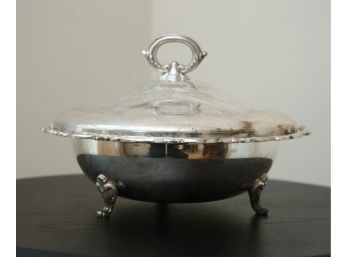 Silver Plated Serving Dish With Lid