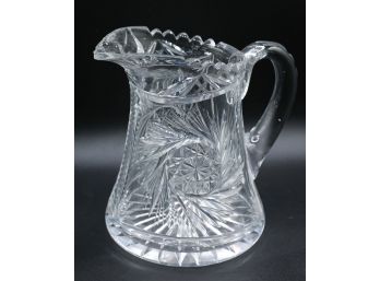 American Antique Hand Cut Crystal Pitcher