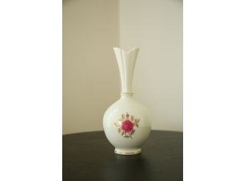 Lenox Bud Vase With Rose Design