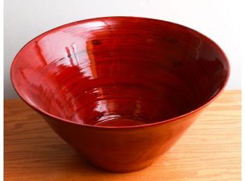 Beautiful Red Plastic Decorative Bowl