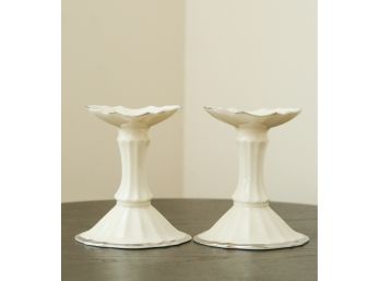Lenox Candle Stick Holders - Pair