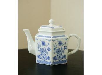 Blue & White Ceramic Teapot
