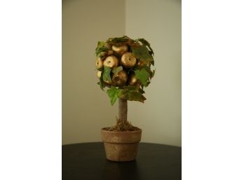 Decorative Apple Tree With Ceramic Base