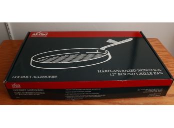 All Clad MetalCrafters, Hard Anodized Nonstick 12' Round Grille Pan - New