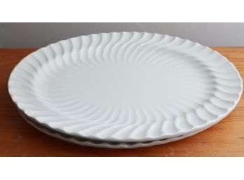 Lot Of 2 Large Ceramic Serving Platters, Euro Ceramica Inc.