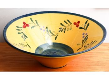 Style * Eyes By Baum Bros Blue Floral Collection - Large Floral Bowl