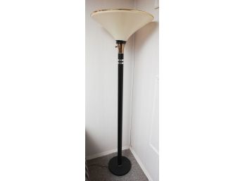 Post Modern Lucite Floor Lamp -1980s - Tested - Damage Photographed