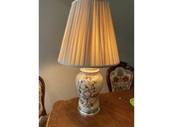 Ceramic Floral Table Lamp - Vintage