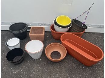 Large Lot Of Assorted Pots