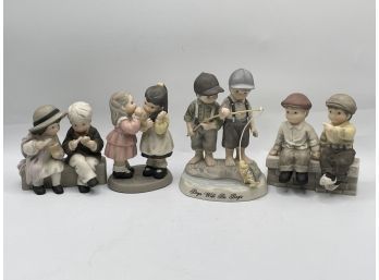 Vintage Ceramic Figurines, Lot Of 3