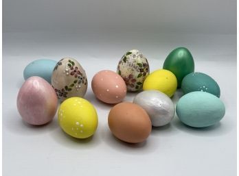 Large Lot Of Assorted Ceramic Eggs - Easter Decor