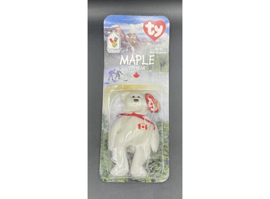 *Ty Original Beanie Baby 1999 'Maple' Bear (RARE) Plush Toy