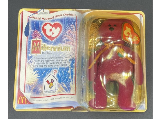 Ty Original Beanie Baby 1999 'Millennium' Bear (RARE) Plush Toy - NEW IN BOX