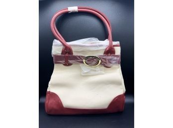 Women's Large Belted Handbag