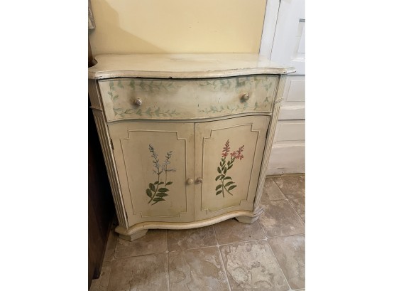 American Hand Painted Country Style Cupboard Cabinet