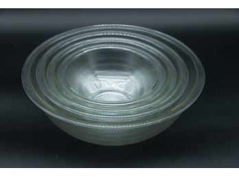 Pyrex Glass Bowls, Vintage,  Lot Of 4