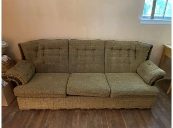 Vintage Mid Century Upholstered Sofa W/ Pull Out Bed