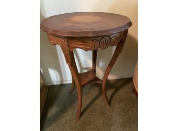 Antique Carved Wood Side Table/plant Stand