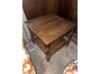 Vintage Mid Century Solid Wooden End Table