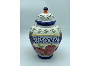 Nonnis Biscotti Fruit Orchard Cookie Jar - Home Decor