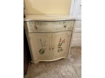 American Hand Painted Country Style Cupboard Cabinet