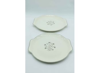 Salem Whimsey Off White Handled Cake Plate - USA 56Y