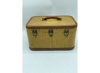 Vintage J.C. Higgins Tweed Suitcase Makeup Case