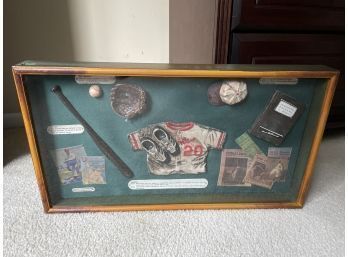 Vintage Antique Baseball Shadow Box