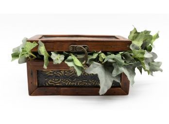 Small Wooden Decorative Trinket Box, Home Decor