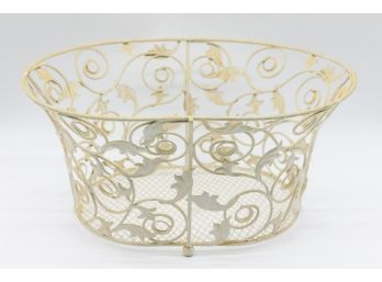Ornate Decorative Metal Basket