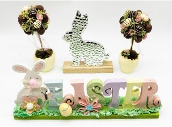 Easter Decor, Lot Of Assorted  Easter Decorations