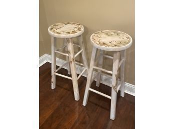 Stools, Wooden Stools, Hand Painted Stools, Home Decor